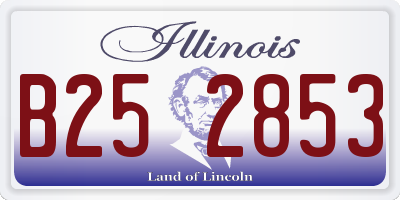 IL license plate B252853