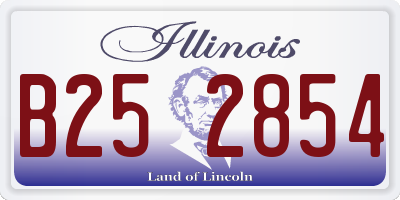 IL license plate B252854