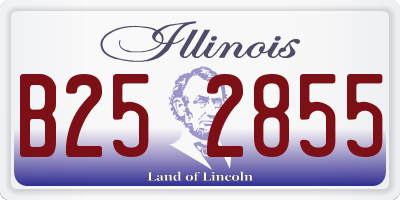 IL license plate B252855