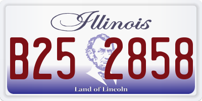IL license plate B252858