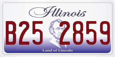 IL license plate B252859