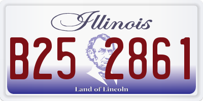 IL license plate B252861