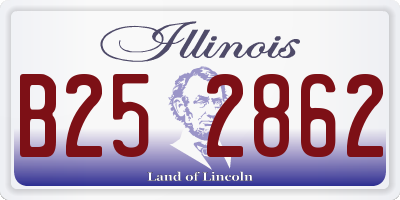IL license plate B252862