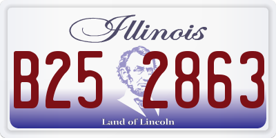 IL license plate B252863
