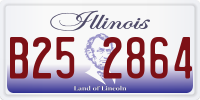 IL license plate B252864
