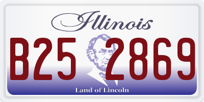 IL license plate B252869
