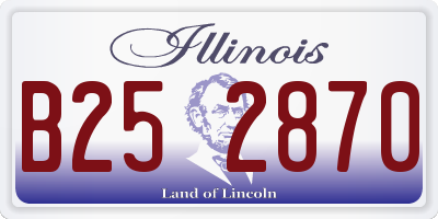 IL license plate B252870