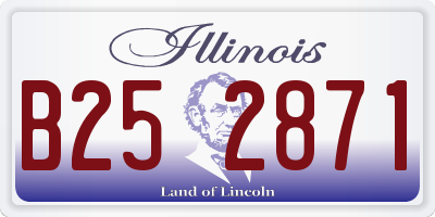 IL license plate B252871