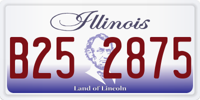 IL license plate B252875