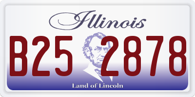 IL license plate B252878
