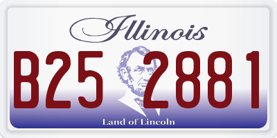 IL license plate B252881
