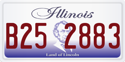 IL license plate B252883