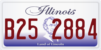 IL license plate B252884