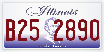 IL license plate B252890