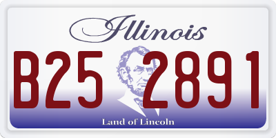 IL license plate B252891