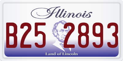 IL license plate B252893