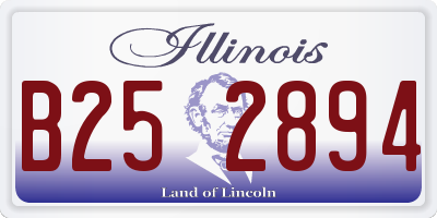 IL license plate B252894