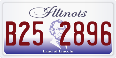IL license plate B252896