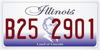 IL license plate B252901