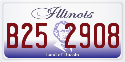 IL license plate B252908