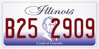 IL license plate B252909