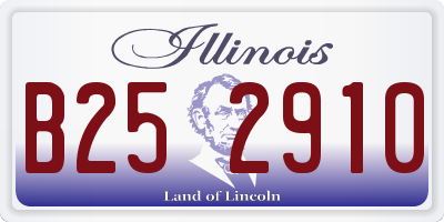 IL license plate B252910
