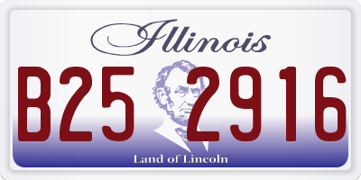 IL license plate B252916