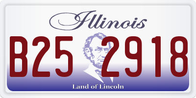 IL license plate B252918