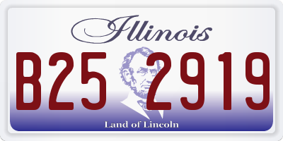 IL license plate B252919
