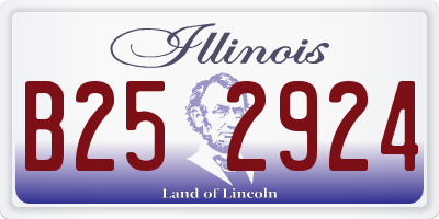 IL license plate B252924