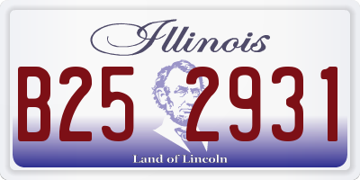 IL license plate B252931