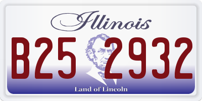 IL license plate B252932