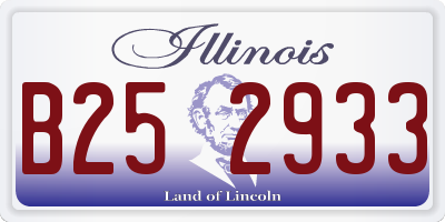 IL license plate B252933