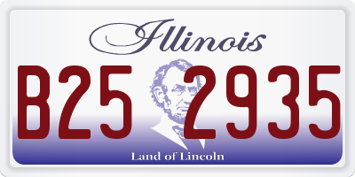 IL license plate B252935