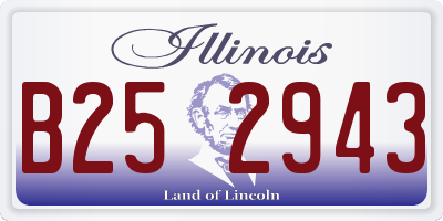 IL license plate B252943