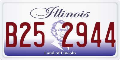 IL license plate B252944
