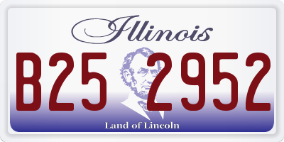IL license plate B252952