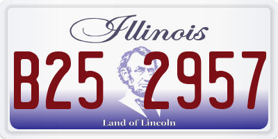 IL license plate B252957