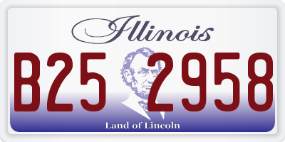 IL license plate B252958