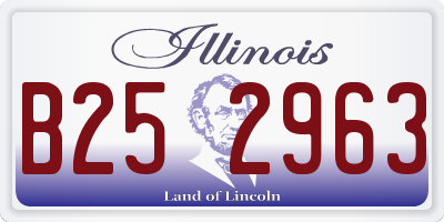 IL license plate B252963