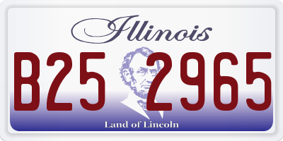 IL license plate B252965