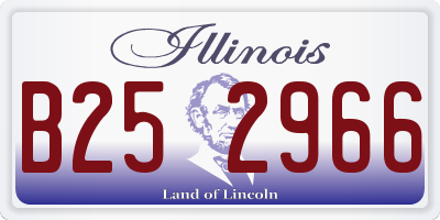 IL license plate B252966
