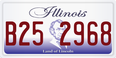 IL license plate B252968