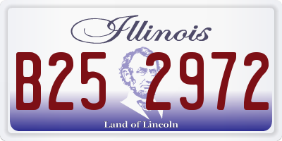 IL license plate B252972