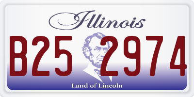 IL license plate B252974