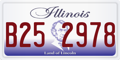 IL license plate B252978