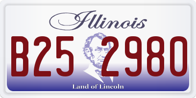 IL license plate B252980
