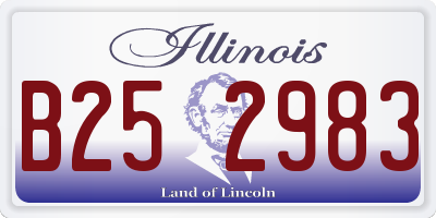 IL license plate B252983