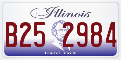 IL license plate B252984