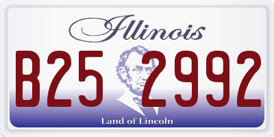 IL license plate B252992